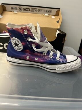 Converse Women’s High Top Sneakers - Purple & Pink Sunset Tie-Dye